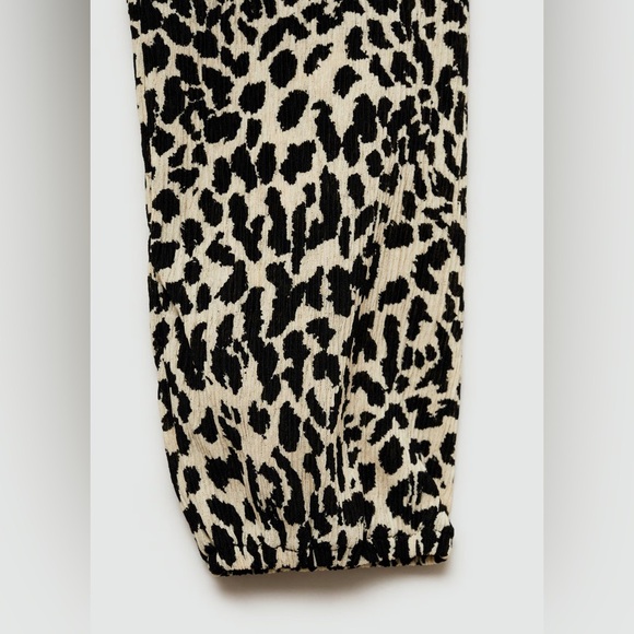 Mango Ecru leopard print long dress NWT - Picture 7 of 7